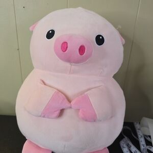 Adorable BIG Pink Stuffed Pig Toy